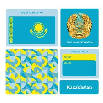 Nationals flags Stock Illustration