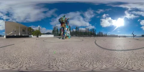 Nations Park Lisbon Video stock 214355900