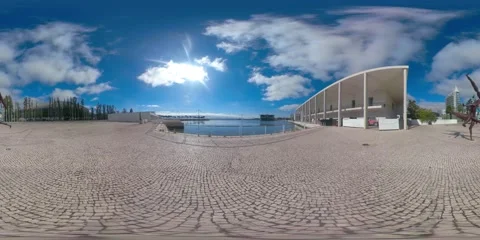 Nations Park Lisbon Video stock 214355915