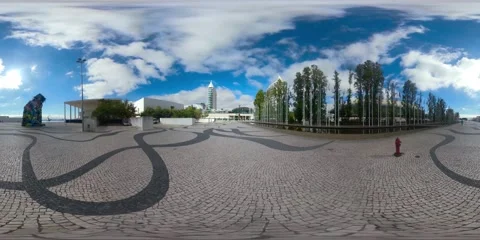 Nations Park Lisbon Video stock 214355926
