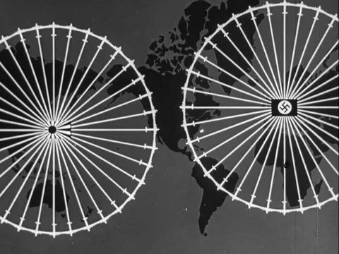 Nations possessing the atomic weapon can conquer any country - 1946 Stock Footage 112120090