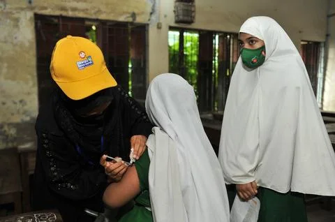 Nationwide Typhoid Vaccination Program 2025 in Bangladesh Photos