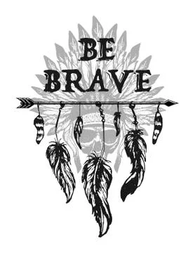 Native american accessory. Vector illustration Stock Illustration