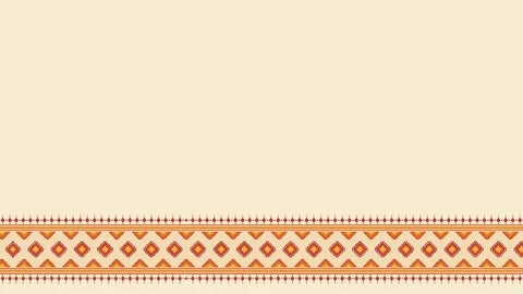 Native American Day Background with Traditional Ethnic Geometric Border Pat.. Stock Footage 342328916