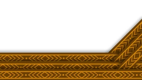 Native American Day Border Frame with Traditional Geometric Pattern on Whit.. Stock Footage 342328888