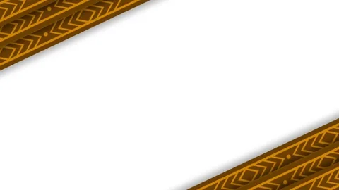 Native American Day Frame Background with Traditional Indigenous Geometric .. Stock Footage 342330143