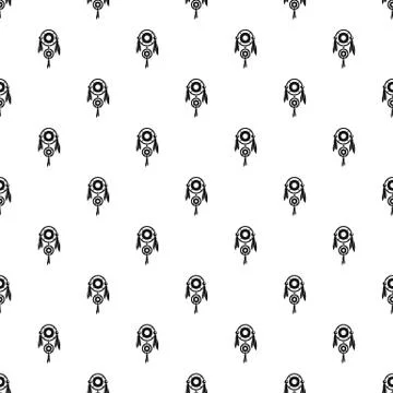 Native american dreamcatcher pattern vector Illustrazione stock