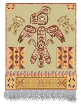 Native American Eagle Stock Illustration