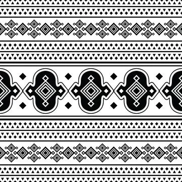 Native American ethnic pattern design for fabric print and decoration. Stock Illustration
