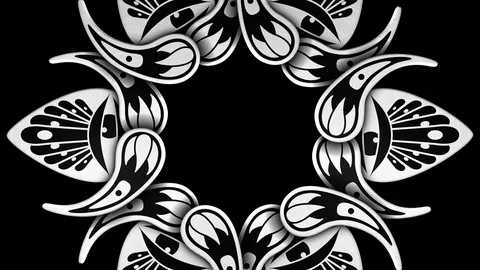 NATIVE AMERICAN EYE MANDALA ANIMATION. TRANSPARENT ALPHA CHANNEL. Stock Footage 78443642