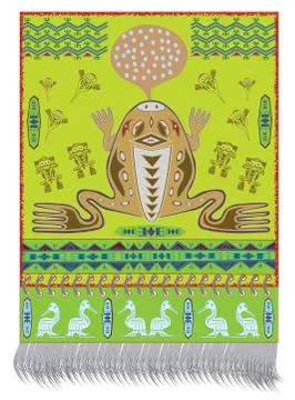 Native American FROG Stock Illustration