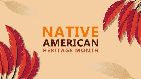 Native American Heritage Month. Background design with abstract ornaments Stock Illustration