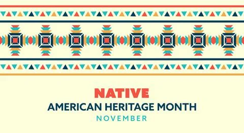 Native American Heritage Month. pattern design for greetings, backgrounds, .. Stock Illustration