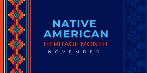 Native american heritage month. Vector banner, poster, card, content design Stock Illustration
