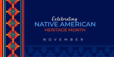 Native american heritage month. Vector banner, poster, card, content design Stock Illustration