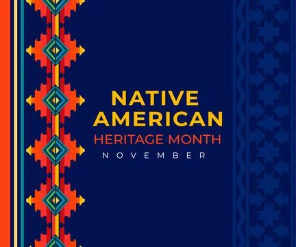 Native american heritage month. Vector banner, poster, card, content design Stock Illustration