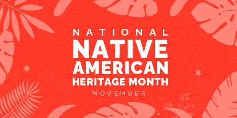 Native american heritage month. Vector banner post design Stock Illustration