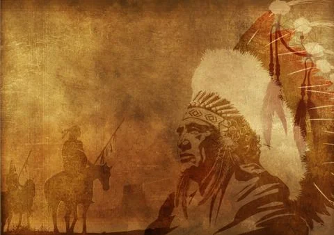 Native American Illustrazione stock