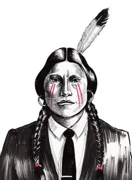 Native American Stock Illustration