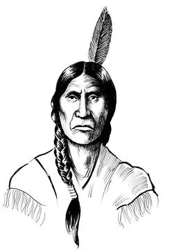 Native American Illustrazione stock