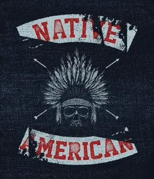 Native american illustration Stock Illustration