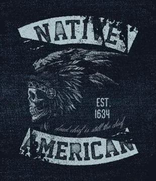 Native american illustration Stock Illustration