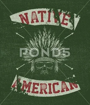 Native american illustration Stock Illustration