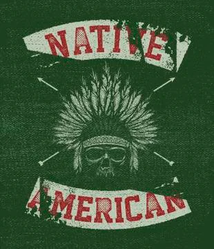 Native american illustration Stock Illustration