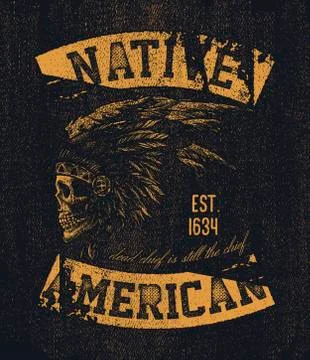 Native american illustration Stock Illustration