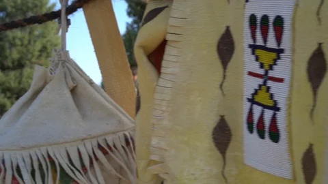 Native American Indian Authentic Blanket Patterns Stock Footage 119940120