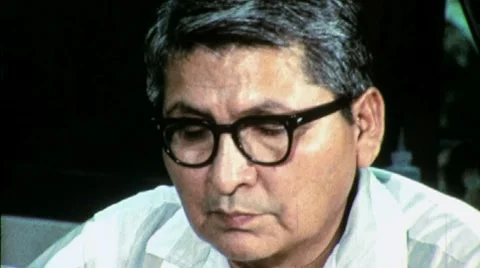 Native American Indian Man Scientist Engineer 1960s Vintage Film Movie 1506 Stock Footage 9683173