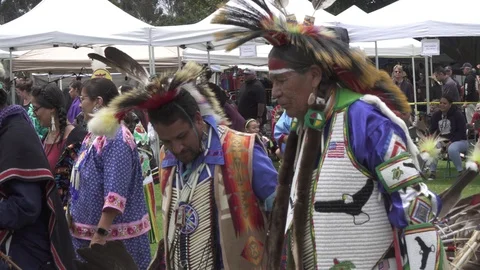 Native American Indian Pow Wow Dance Stock Footage 89804553