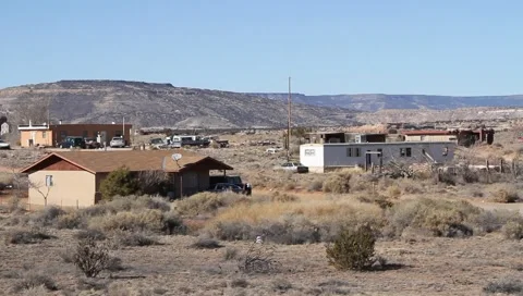 Native American Indian Reservation Stock Footage 1058556