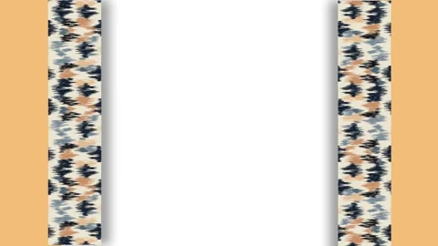 Native American Indigenous Ethnic Pattern Border Frame Blank Copy Space Moti Stock Footage 345485389