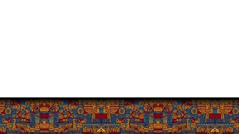 Native American Indigenous Geometric Pattern Border Frame Lower Third Anima.. Stock Footage 345492771