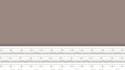 Native American Indigenous Pattern Border Animation Background with Taupe S.. Stock Footage 345500458