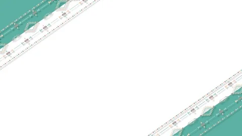 Native American Indigenous Style Decorative Border Frame Background Overlay.. Stock Footage 345493946