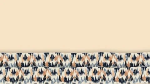 Native American Indigenous Style Patterned Frame Background Loop. Stock Footage 345500160