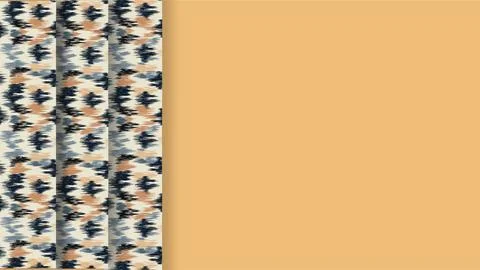 Native American Pattern Background with Copy Space Tribal Ethnic Border Des.. Stock Illustration