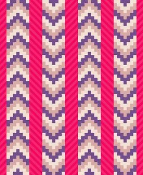 Native American pattern chevron and diagonal stripes Illustrazione stock