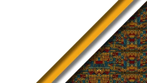 Native American Pattern Graphic Animation White Space Background Diagonal F.. Stock Footage 345493693