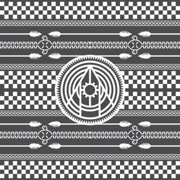 Native american pattern Stock Illustration