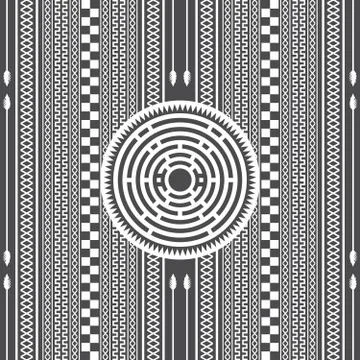 Native american pattern Stock Illustration