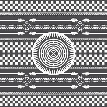 Native american pattern Stock Illustration