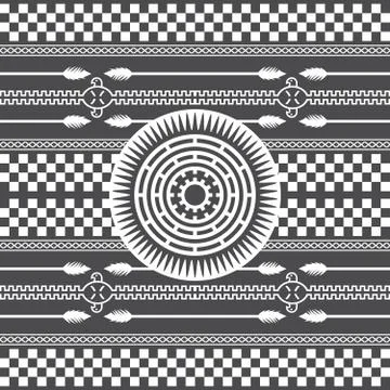 Native american pattern Stock Illustration