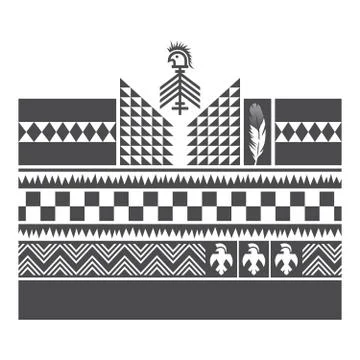 Native american pattern Stock Illustration