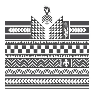 Native american pattern Stock Illustration