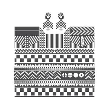 Native american pattern Stock Illustration