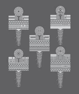 Native american pattern Stock Illustration
