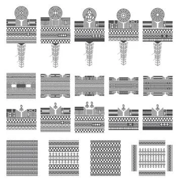 Native american pattern Stock Illustration